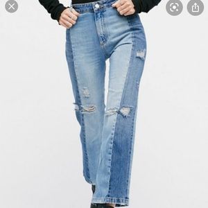 Free People Two Tone Jeans